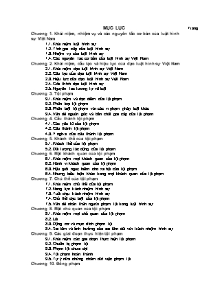 Giáo trình Luật hình sự