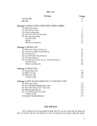 Giáo trình Nền và móng