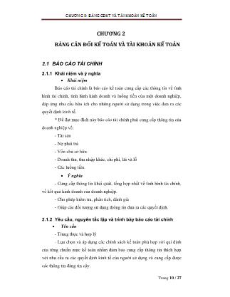 Giáo trình Nguyên lý kế toán (Phần 2 - Dành cho lớp nhà hàng – khách sạn)