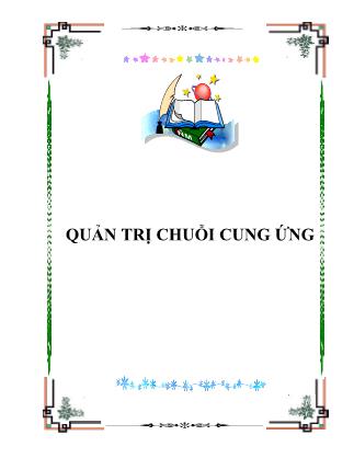 Giáo trình Quản trị chuỗi cung ứng