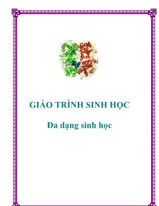 Giáo trình Sinh học - Đa dạng sinh học