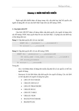 Giáo trình Thực hành SQL - Trần Nguyên Phong (Phần 2)