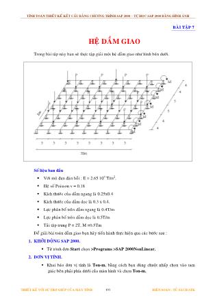 Giáo trình Tính toán kết cấu với sự trợ giúp của máy tính (Phần 2)