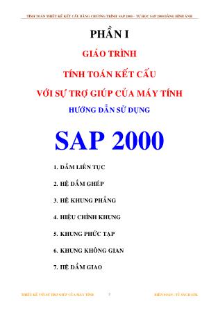 Giáo trình Tính toán kết cấu với sự trợ giúp của máy tính (Phần 1)