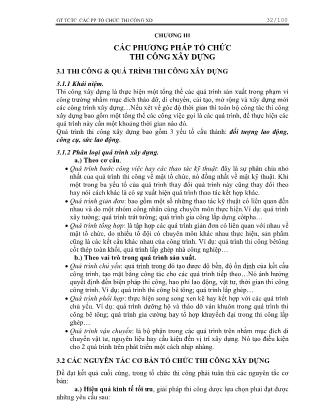 Giáo trình Tổ chức thi công - Thiết kế tổ chức xây dựng (Phần II)