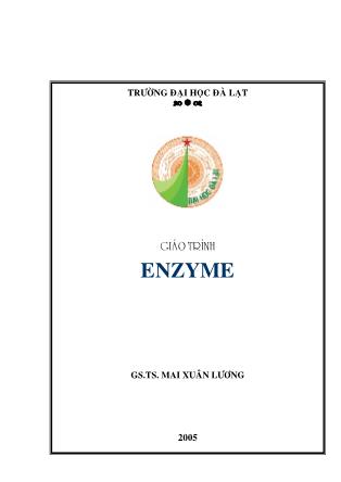Giaùo trình Enzyme - Mai Xuân Lương
