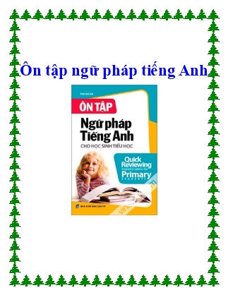 Ôn tập ngữ pháp tiếng Anh