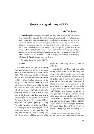 Quyền con người trong ASEAN