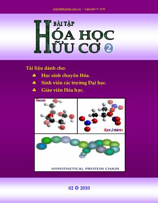 Tài liệu bài tập Hóa học hữu cơ – Tập 2