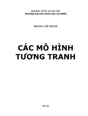 Tài liệu Các mô hình tương tranh - Hoàng Chí Thành