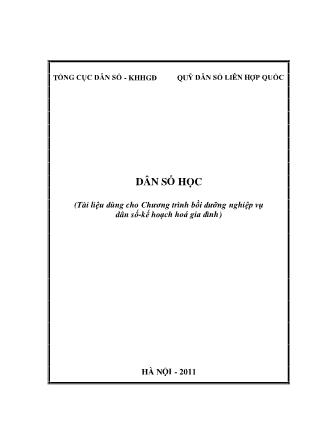 Tài liệu Dân số học