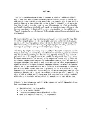 Tài liệu Hệ sinh thái cửa sông ven biển (Phần 1)