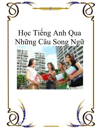 Tài liệu Học tiếng Anh qua những câu song ngữ