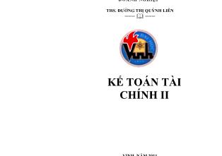 Tài liệu Kế toán tài chính II (Phần 1)