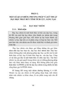 Tài liệu một số vấn đề chung về đổi mới phương pháp dạy học ở trường trung học phổ thông - Nguyễn văn cương (Phần 2)