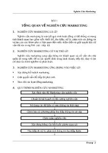 Tài liệu Nghiên cứu markeitng