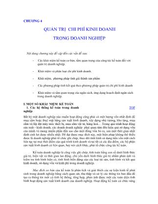 Tài liệu Quản trị chi phí kinh doanh trong doanh nghiệp