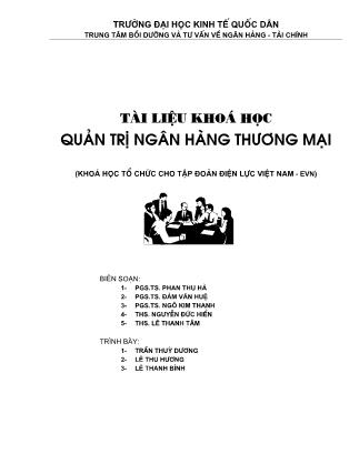 Tài liệu Quản trị ngân hàng thương mại (Phần 1)