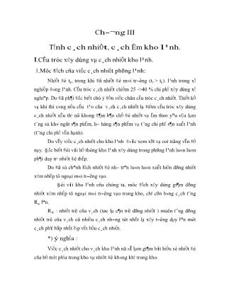 Tài liệu Tính cách nhiệt, cách ẩm kho lạnh