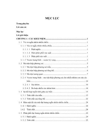 Tài liệu Ước lượng và kiểm định trong thống kê nhiều chiều