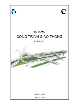 Bài giảng Công trình giao thông - Phần cầu