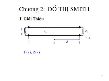 Bài giảng Lý thuyết cơ sở kỹ thuật siêu cao tầng - Chương 2: Đồ thị SMITH