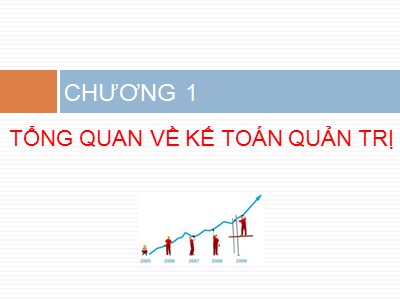 Bài giảng môn Kế toán quản trị - Chương 1: Tổng quan về kế toán quản trị