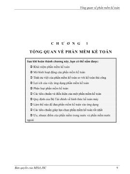 Giáo trình Phần mềm kế toán