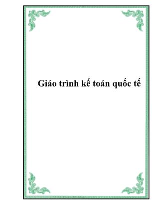 Giáo trình Thanh toán quốc tế