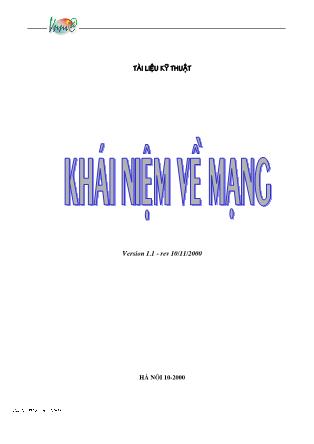 Tài liệu Khái niệm về mạng