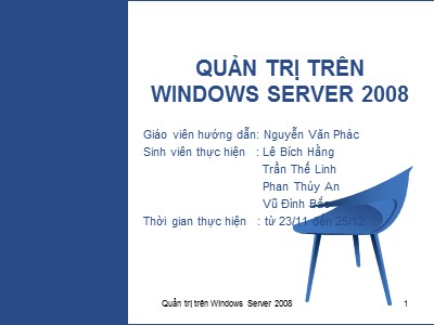 Tài liệu Quản trị trên Windows server 2008