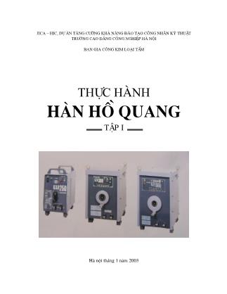 Thực hành Hàn hồ quang - Tập 1