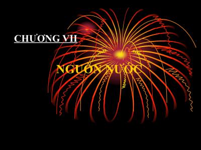 Bài giảng Địa chất thủy văn đại cương - Chương VII: Nguồn nước