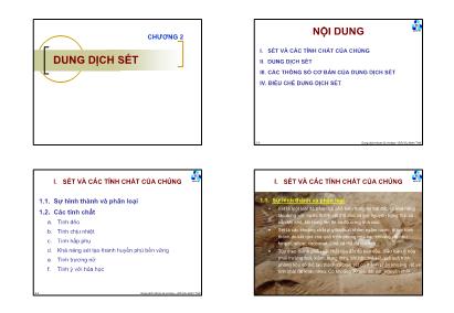 Bài giảng Dung dịch khoan ximang - Chương 2: Dung dịch sét - Đỗ Hữu Minh Triết