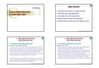 Bài giảng Dung dịch khoan ximang - Chương 3: Gia công hóa học dung dịch sét - Đỗ Hữu Minh Triết