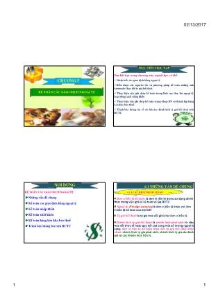 Bài giảng Kế toán tài chính 2 - Chương 5: Kế toán các giao dịch ngoại tệ - Dương Thị Ngọc Bích