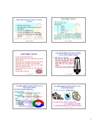 Bài giảng Quản lý chất lượng