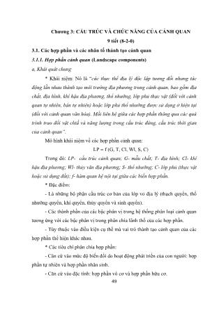 Đề cương bài giảng Cơ sở cảnh quan học - Phạm Thị Hồng Nhung (Phần 2)