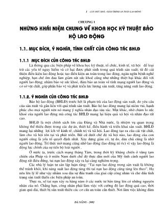 Giáo trình An toàn lao động