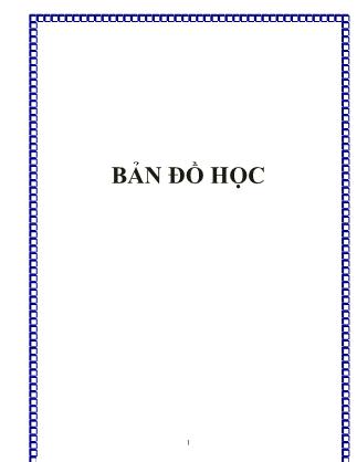 Giáo trình Bản đồ học