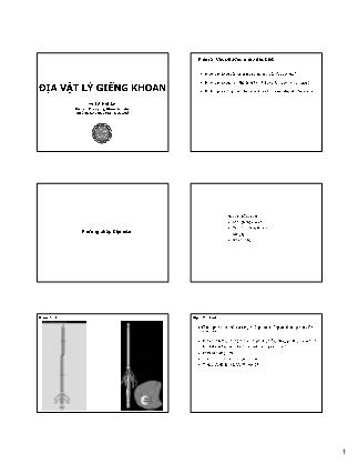 Giáo trình Địa vật lý giếng khoan - Các phương pháp đặc biệt - Lê Hải An