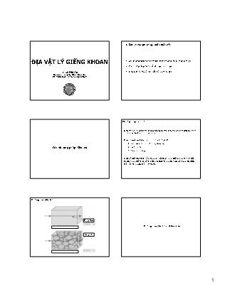 Giáo trình Địa vật lý giếng khoan - Các phương pháp điện tử - Lê Hải An