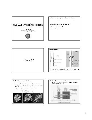 Giáo trình Địa vật lý giếng khoan - Các phương pháp xác định độ rỗng - Lê Hải An