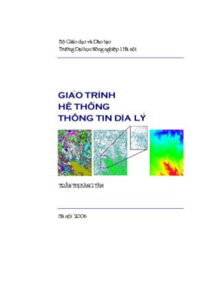 Giáo trình Hệ thống thông tin địa lý -Trần Thị Băng Tâm