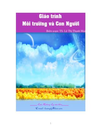 Giáo trình Môi trường và con người - Lê Thị Thanh Mai