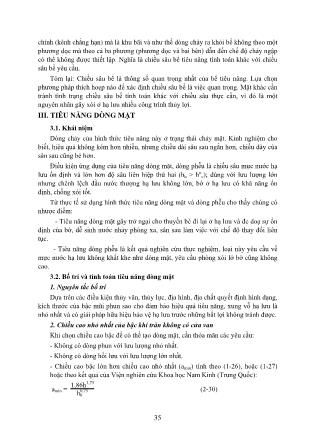 Giáo trình Nối tiếp và tiêu năng hạ lưu công trình tháo nước (Phần 2)