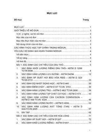 Giáo trình Phân tích dầu thô và khí (Phần 1)