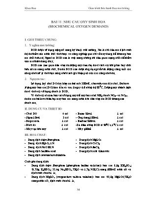 Giáo trình thực hành Hóa môi trường (Phần 2)