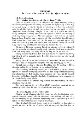 Giáo trình Vật liệu xây dựng