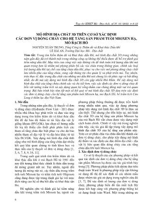 Mô hình địa chất 3D trên cơ sở xác định các đơn vị dòng chảy cho hệ tầng sản phẩm tuổi Mioxen hạ, mỏ Bạch Hổ